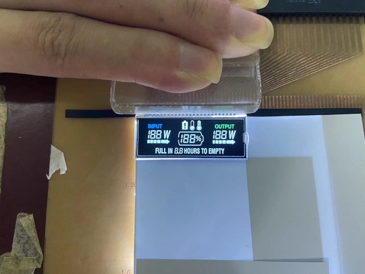 Affichage LCD VA négatif personnalisé 12 O Clockaffichage LCD à chiffres transmissifs Graphique LCD Panneau en verre Va pour alimentation