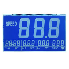Affichage bleu d'affichage à cristaux liquides de Rohs de chiffre, affichage alphanumérique d'affichage à cristaux liquides de machines de sports