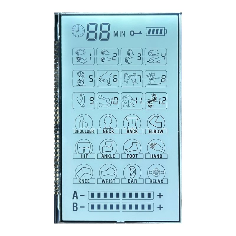 Positif 6 O' CLOCK Transmissive Monochrome Va Lcd Affichage Écran PIN Pour le masseur