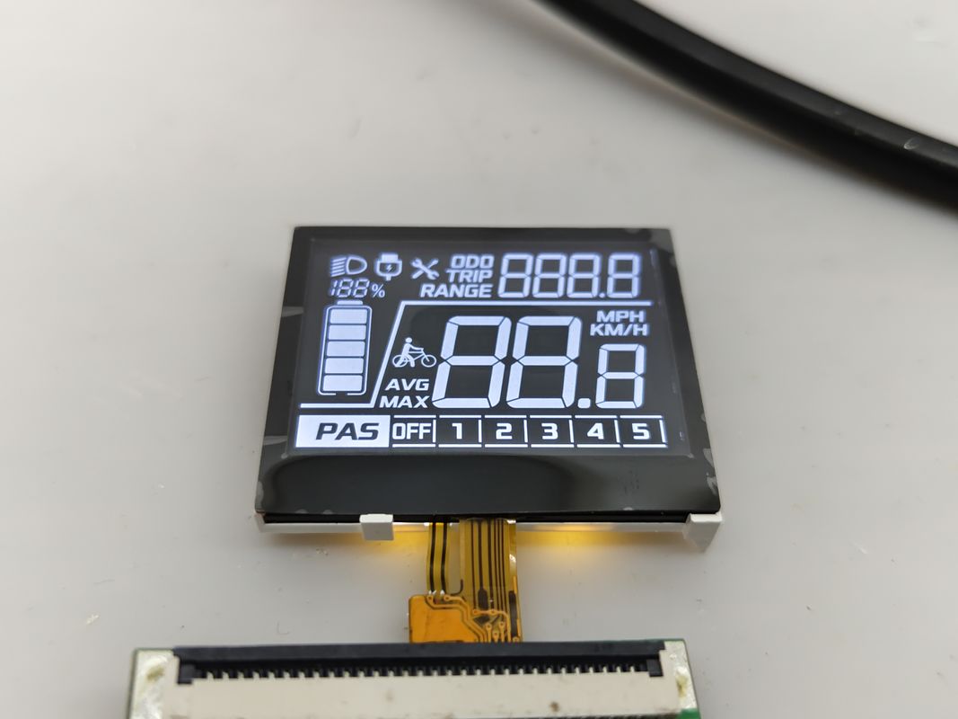 Ventes d'usine 7 Segment VA COG Module LCD personnalisé négatif pour vélo électrique