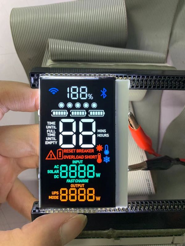 Moniteur monochrome à LCD à contraste élevé VA pour écran d'alimentation extérieur et intérieur