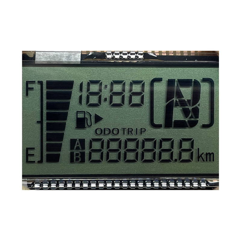 Affichage LCD HTN personnalisé de haute qualité 8 formes monochrome 7 segments affichage graphique LCD pour les instruments de moto