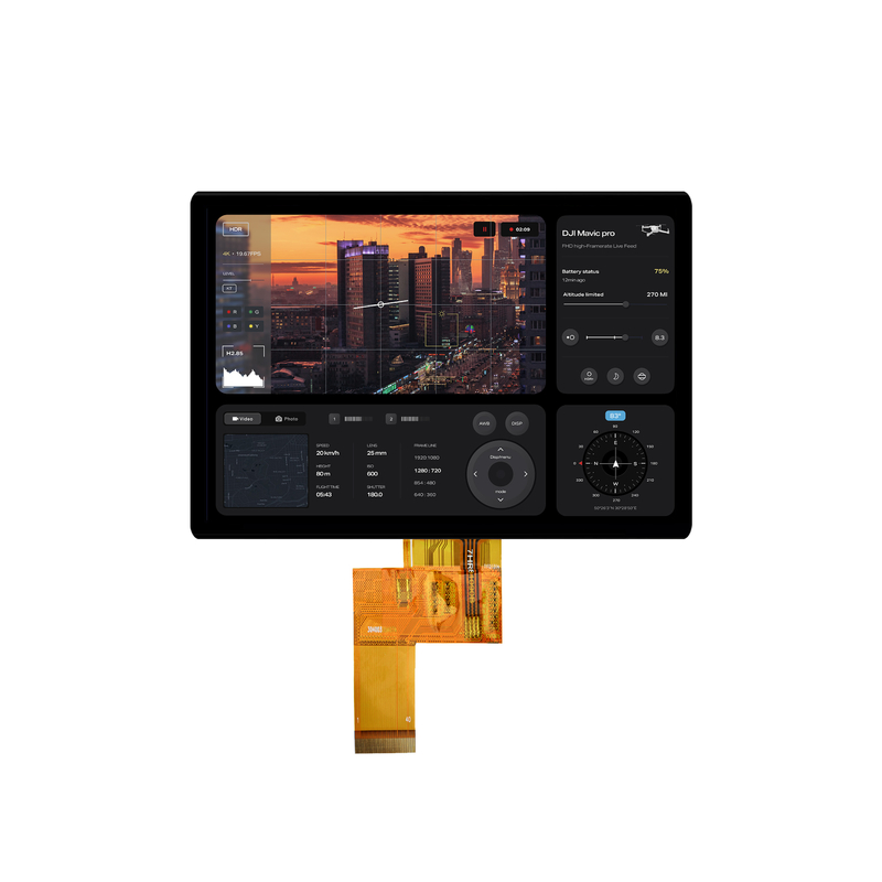 Écran LCD TFT 5 pouces personnalisé pour dispositif médical 720*720, écran 5 pouces avec interface RVB, LCD personnalisé