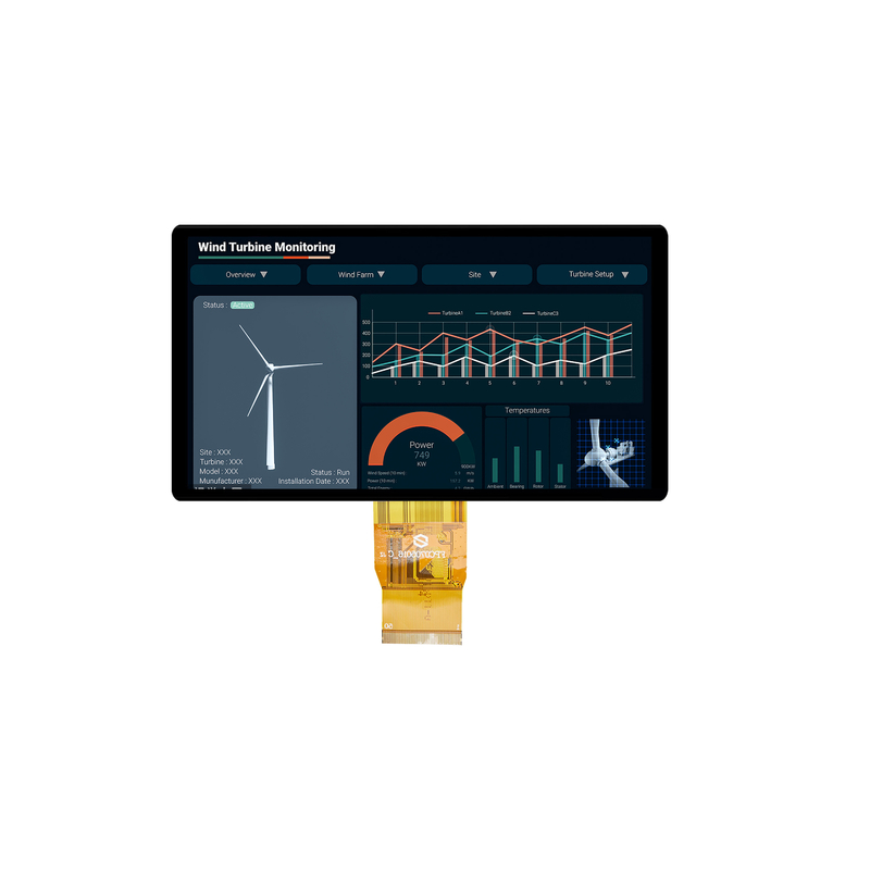 Module d'affichage LCD TFT 5 pouces 7 pouces personnalisé pour usage industriel | Écran TFT haute luminosité