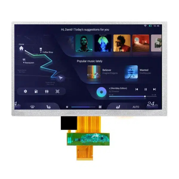 Module d'affichage TFT personnalisé avec interface RGB/LVDS tactile 7 pouces Panneau LCD OEM ODM Support 7 pouces Affichage