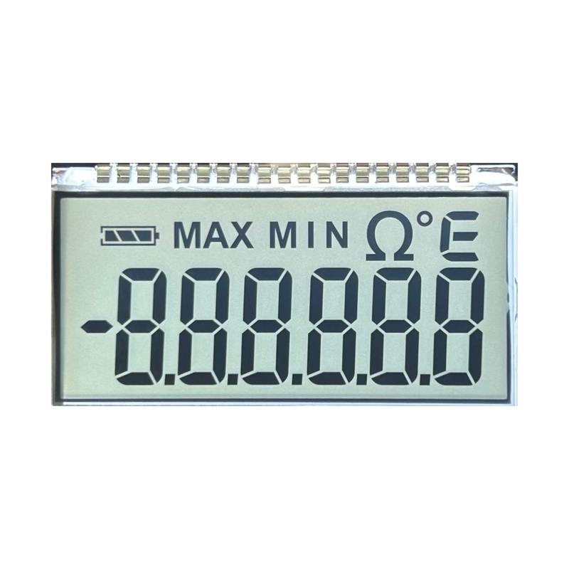 Affichage LCD à 8 segments personnalisé et 7 segments d'écran LCD Options de prix pour les écrans en noir et blanc, solutions de haute qualité