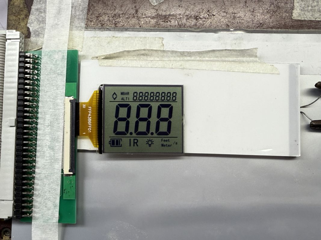 Affichage LCD noir et blanc personnalisé FSTN | LCD du segment monochrome pour les applications industrielles et électroniques