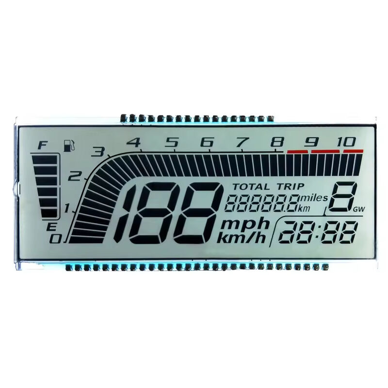 Écran LCD pour compteur de vitesse de tableau de bord personnalisé Htn écran LCD Transparent pour voiture/odomètre/compteur de vitesse