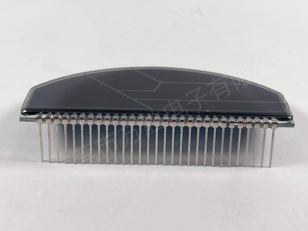 Écran LCD de moto à film bleu personnalisé Écrans LCD monochromes Compteur de vitesse LCD semi-circulaire