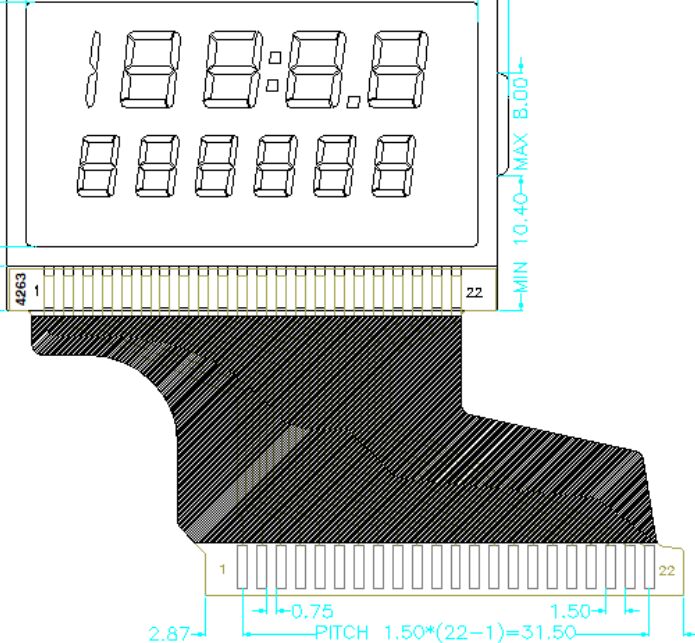 Écran LCD personnalisé HTN TN VA pour motos, Segment de compteur de vitesse, écran LCD pour Yamaha