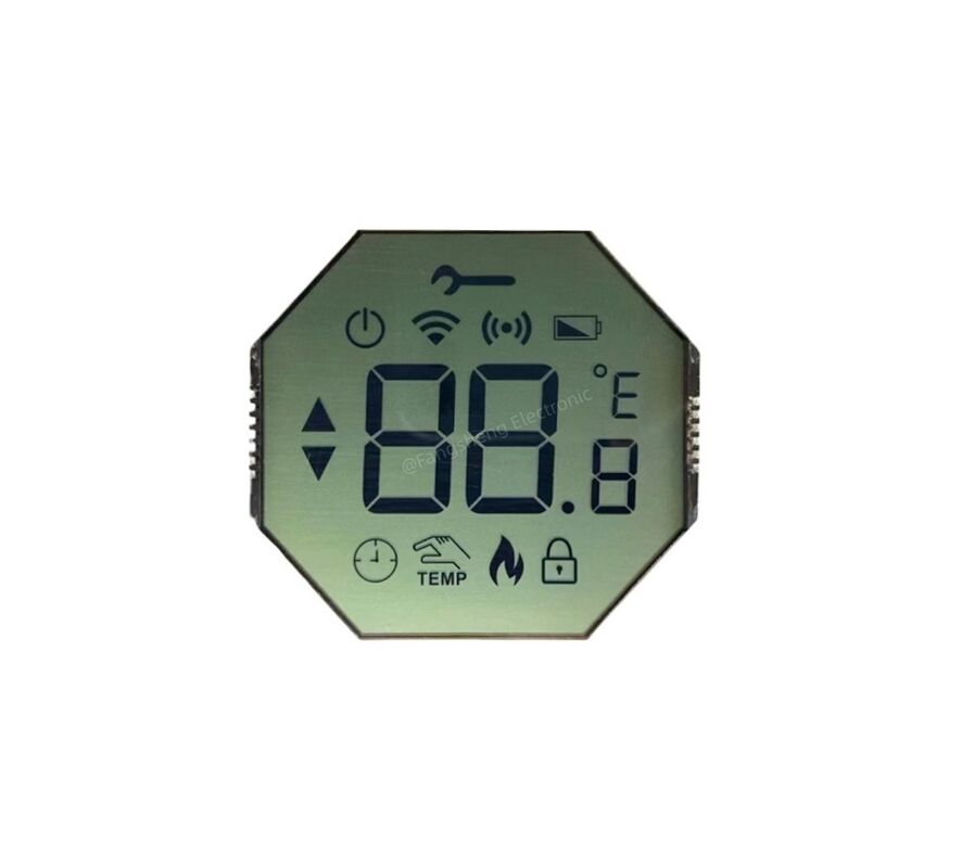 Écran LCD HTN personnalisé, monochrome à 7 segments, pour Thermostat Tn Htn, panneau LCD transflectif positif à 7 segments