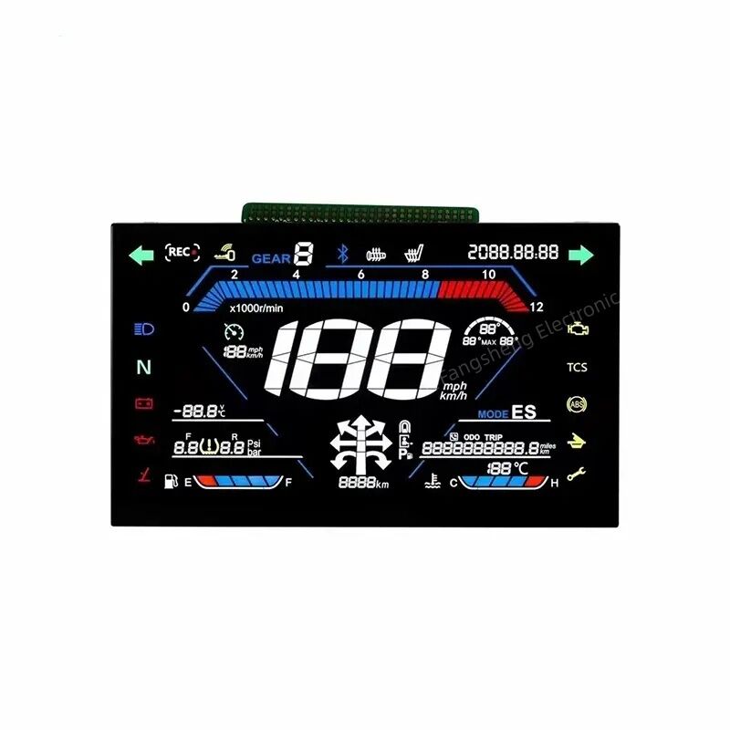 Écran LCD HTN personnalisé/STN LCD/affichage LCD/LCD VA/écran d'affichage LCD/LCD personnalisé pour moto électrique/automobile/groupe d'instruments