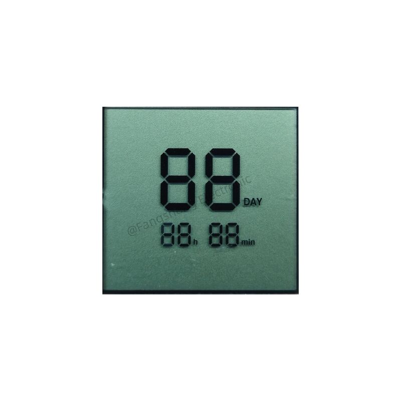 Écran LCD TN personnalisé à 2 chiffres et 7 segments, panneau d'écran LCD positif réfléchissant pour minuterie