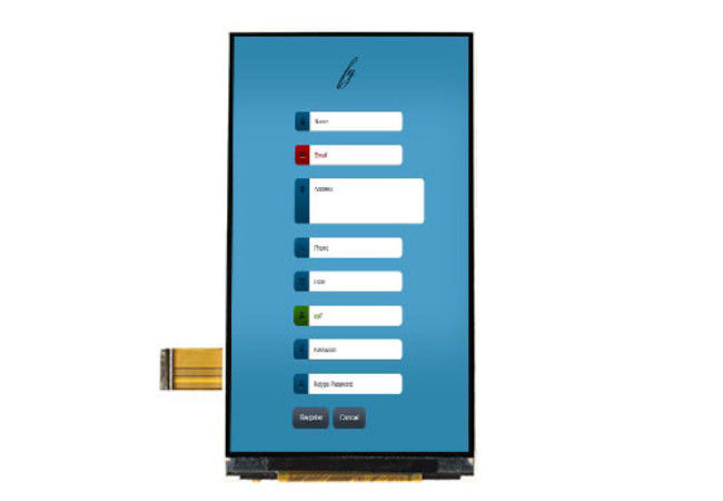 4,5 interfaces résistives d'affichage à cristaux liquides Mipi/RVB de panneau d'IPS d'écran tactile de TFT LCD de pouce 540 * 960 facultatives