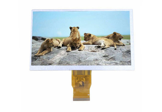7 affichage résistif d'écran tactile d'affichage à cristaux liquides Moduler de Tft IPS de pouce 1024 * 600 avec le panneau d'affichage à cristaux liquides d'interface de LVDS pour le PC de voiture