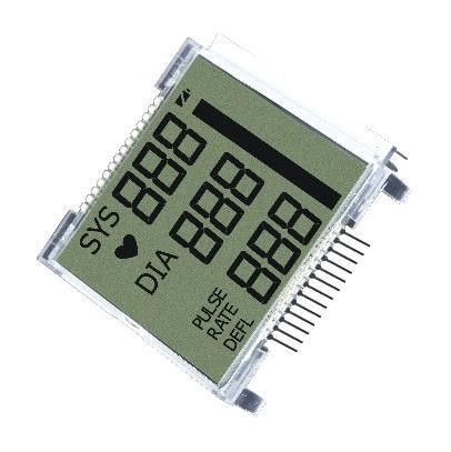 Chiffre monochrome du segment 4 de l'affichage 7 d'affichage à cristaux liquides de TN alphanumérique avec le Pin imperméable du connecteur 18