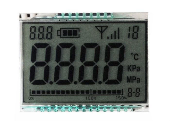 Taille faite sur commande d'affichage réfléchi d'affichage à cristaux liquides de TN de segment du chiffre 7 pour le mètre 3.3V