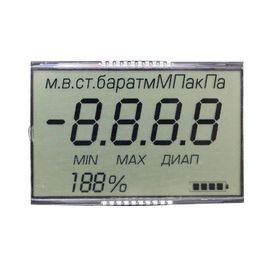 Type réfléchi monochrome connecteur mâle de polariseur d'affichage d'affichage à cristaux liquides du segment HTN d'OEM En métal