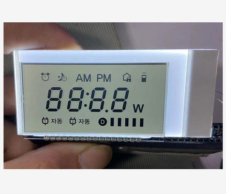 L'affichage à cristaux liquides de TN positif monochrome segmentent l'affichage pour l'horloge intelligente