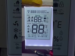 Affichage LCD à segment monochrome HTN transparent pour le thermostat
