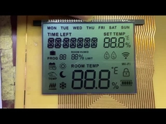 OEM FSTN Affichage LCD en mode positif Graphique monochrome 12 heures Angle de vision Pour le thermostat